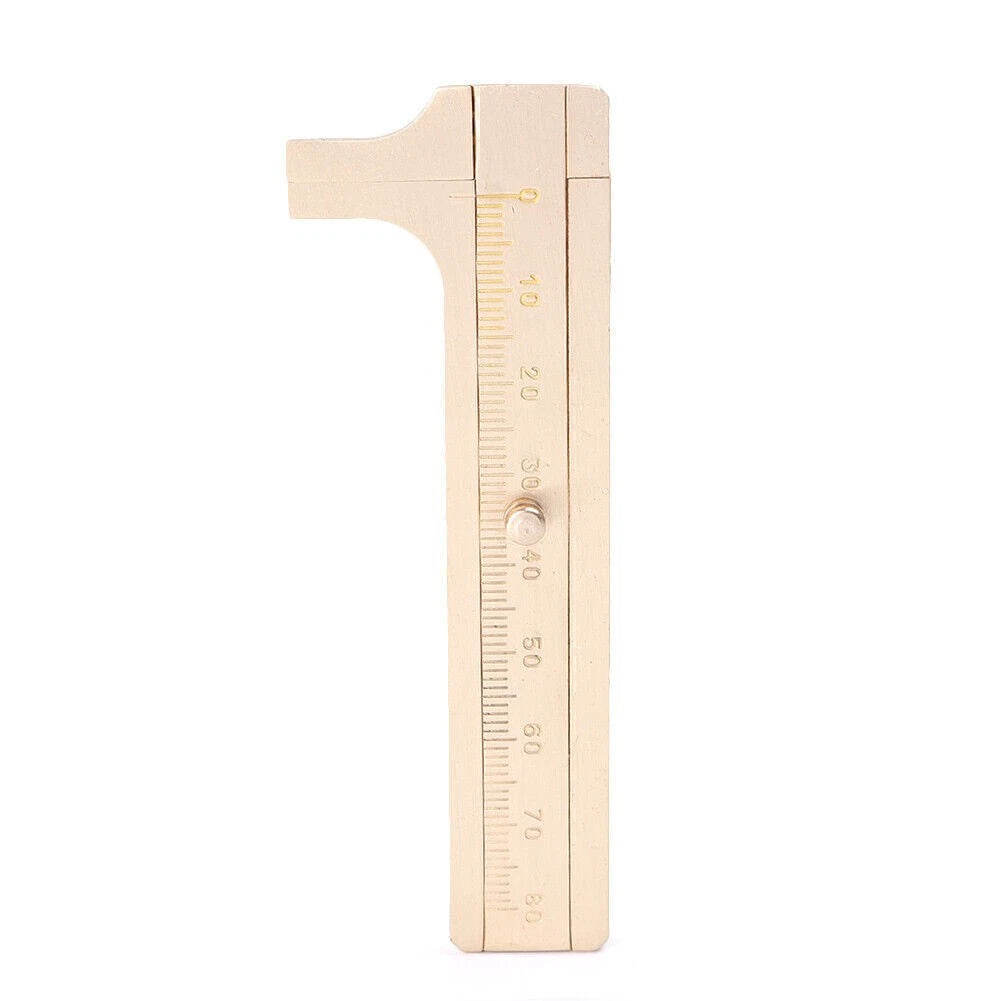 Mini 80mm Metal Brass Callipers Solid Vernier Gauge Measuring Tool for Jewellery