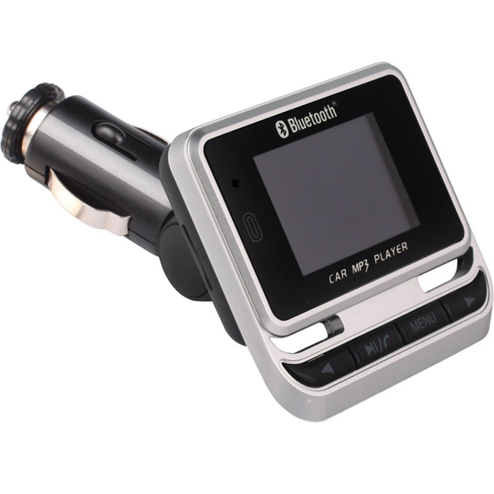 1.4" LCD Car FM Transmitter MP3 Player Bluetooth 5.0 Hands-Free Aux Kit + Remote