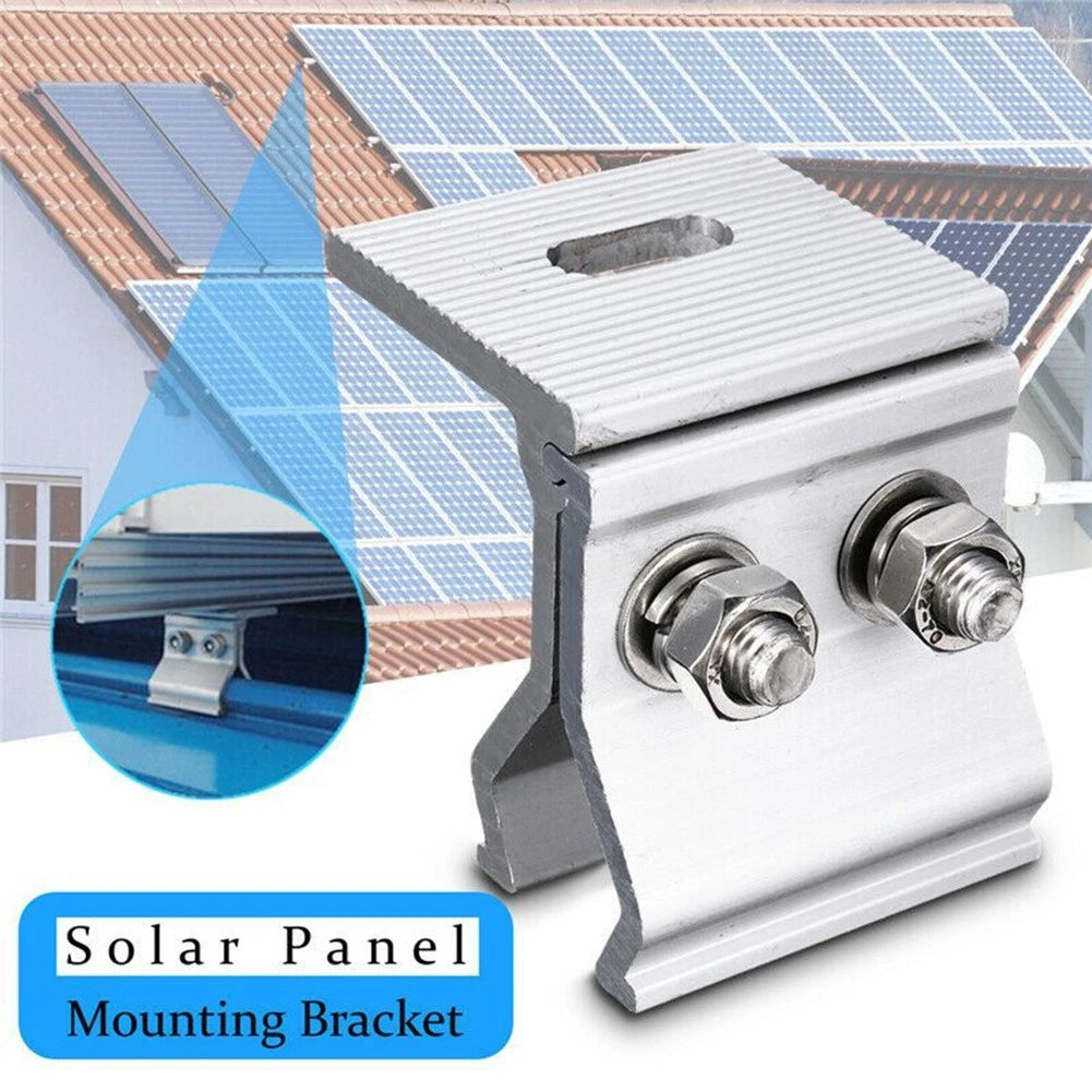 1pc Stainless Steel Anodizing Fixing Clamp for Solar Panel Roof Mounting