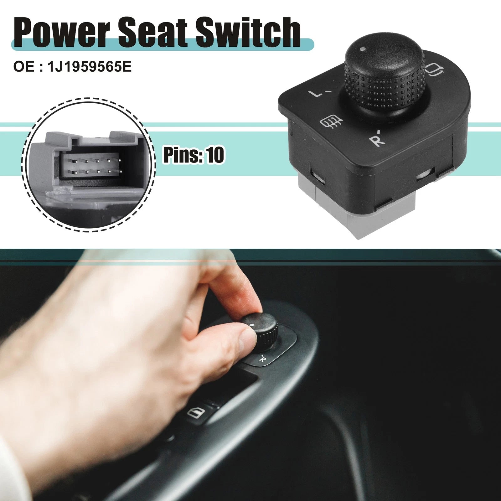 Rear View Mirror Remote Control Switch Replacement for Volkswagen (2000–2005)