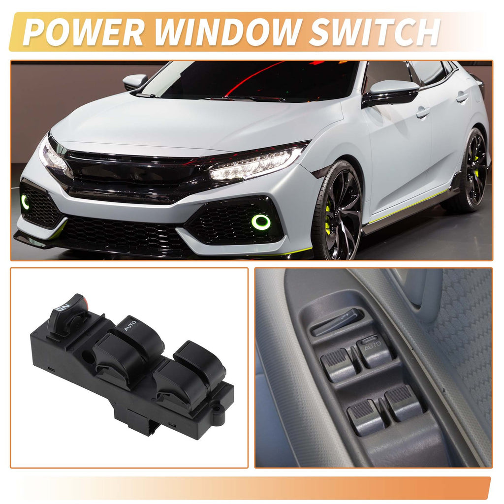 Front Right Driver Side Power Window Switch for Honda Civic (1996–2000)