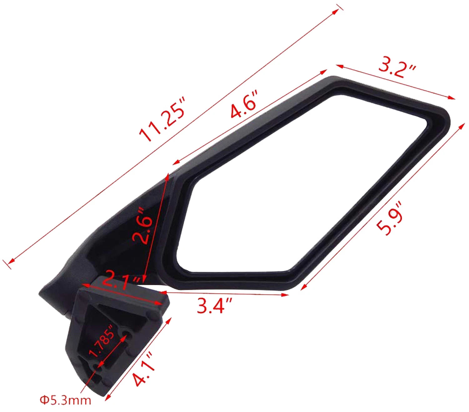 Racing Side Mirrors with LED Light for Can-Am Maverick X3 & Max (2017–2019)