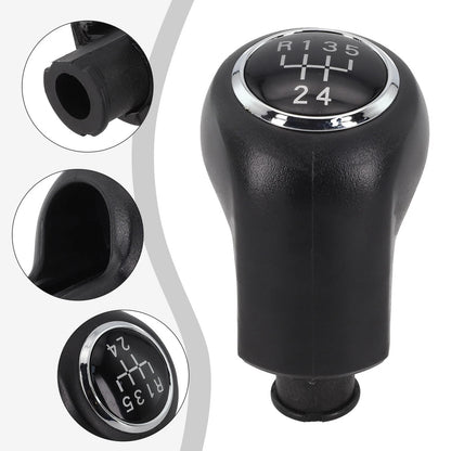 Black Leather Gear Shift Knob for Opel Vauxhall Zafira B (2005–2014)