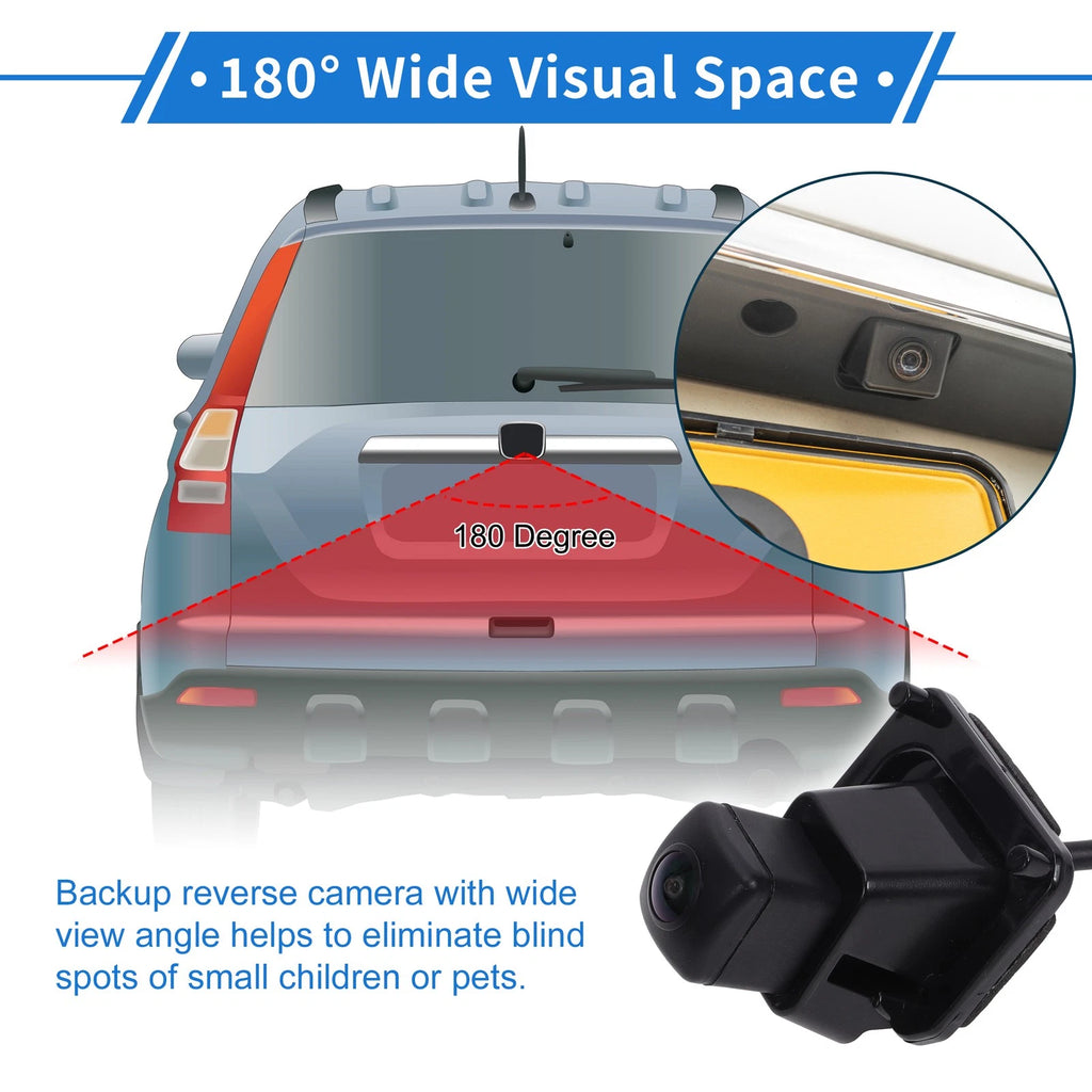 Rear View Backup Camera 120-180 Degree for Honda CRV 2015–2019
