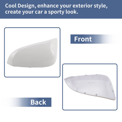 Rearview Mirror Cover Cap Left Driver Side White for Toyota Venza (2021–2024)