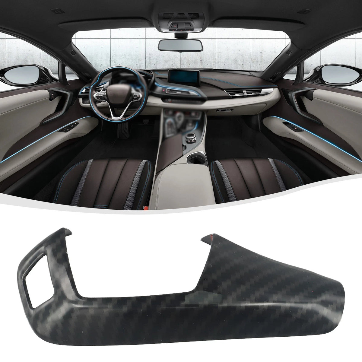 Gear Shift Knob Cover Trim for BMW E60 E70 E71 X5 X6 RHD