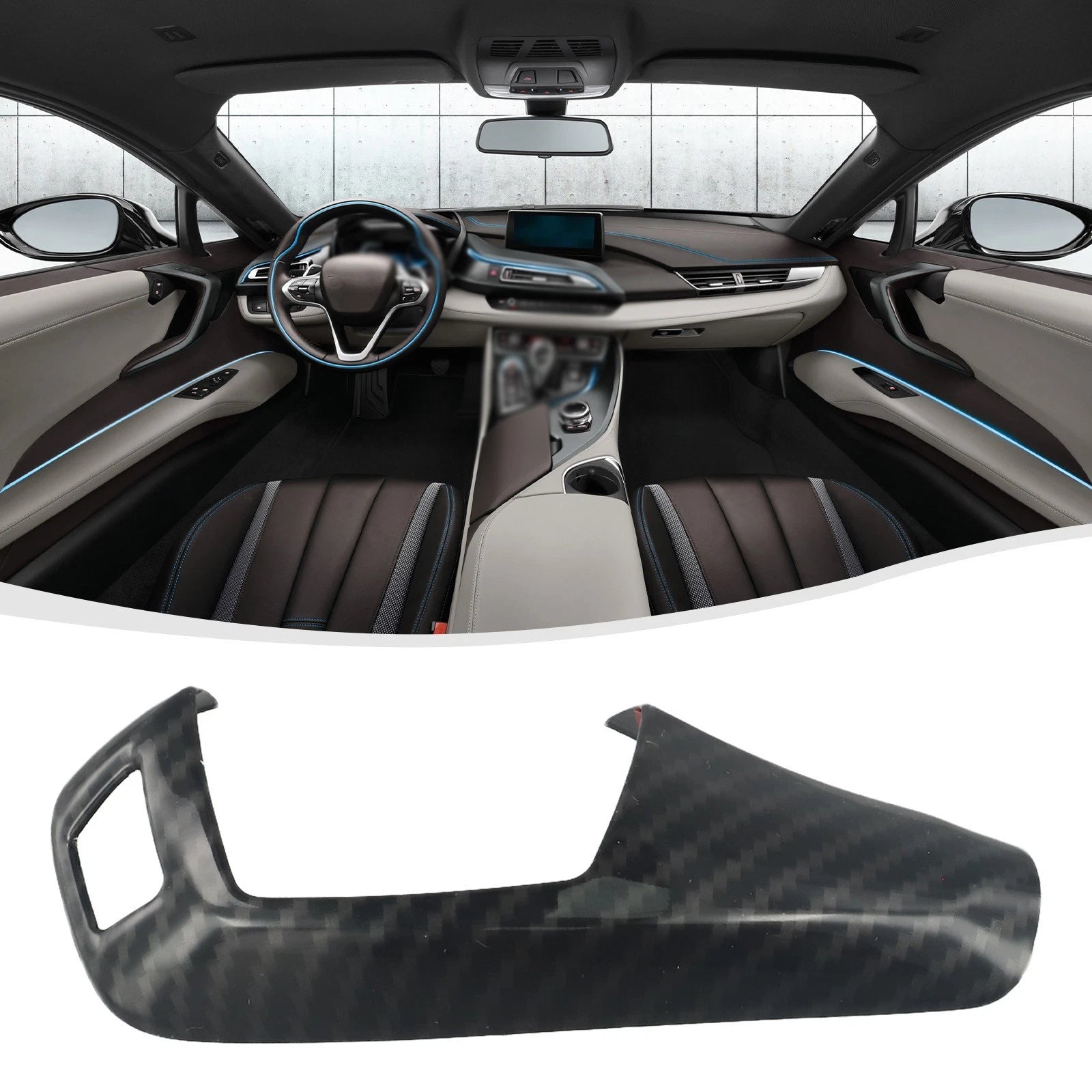 Gear Shift Knob Cover Trim for BMW E60 E70 E71 X5 X6 RHD