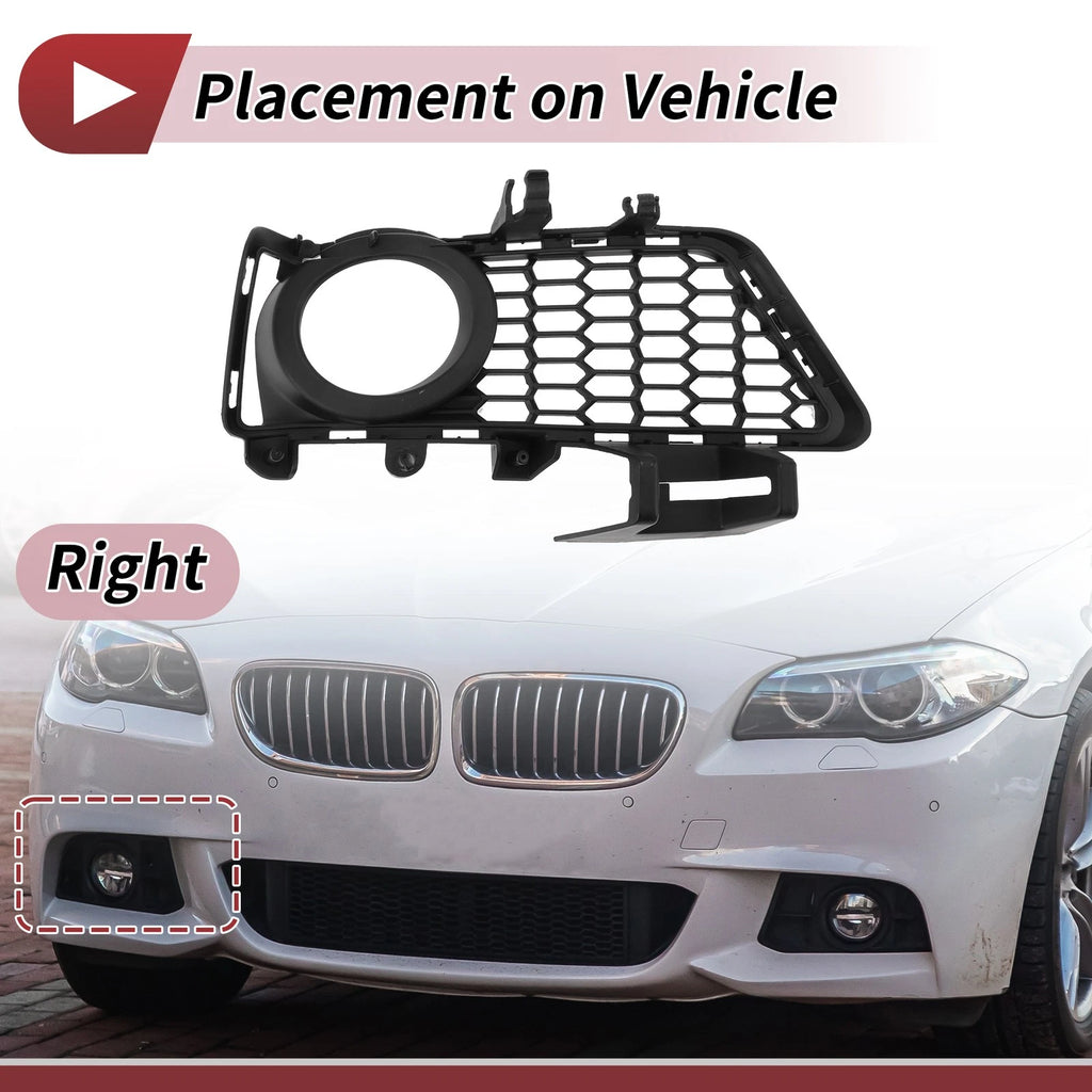 Fog Light Grill Front Right Replacement for BMW 3 Series (2012–2018)