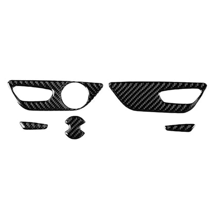5PCS Carbon Fiber Seat Adjustment Switch Button Cover for Ford Mustang (2015–2023)