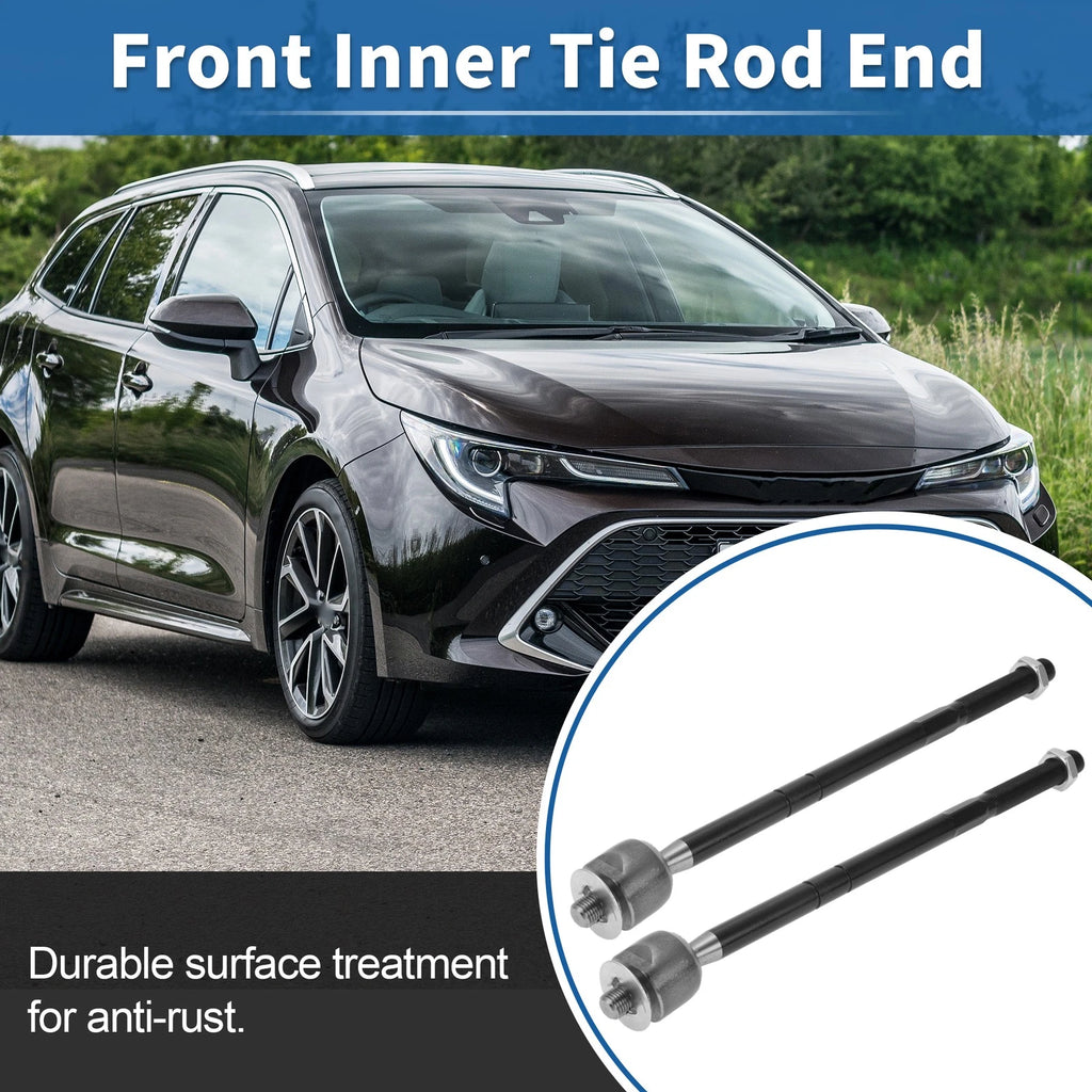2 Pcs Front Inner Tie Rod End Links Replacement for Toyota Matrix (2003–2008)