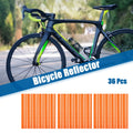 Bicycle Reflector Set Heavy Duty for Bike ABS Orange (36 Pack)