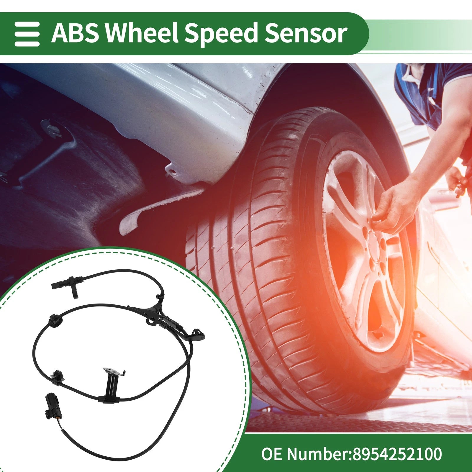 ABS Wheel Speed Sensor Replacement for Toyota Prius C Front Right (2012–2017)