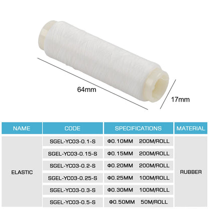 Nylon Fishing Line for Universal Use (0.10 to 0.50mm Diameter)