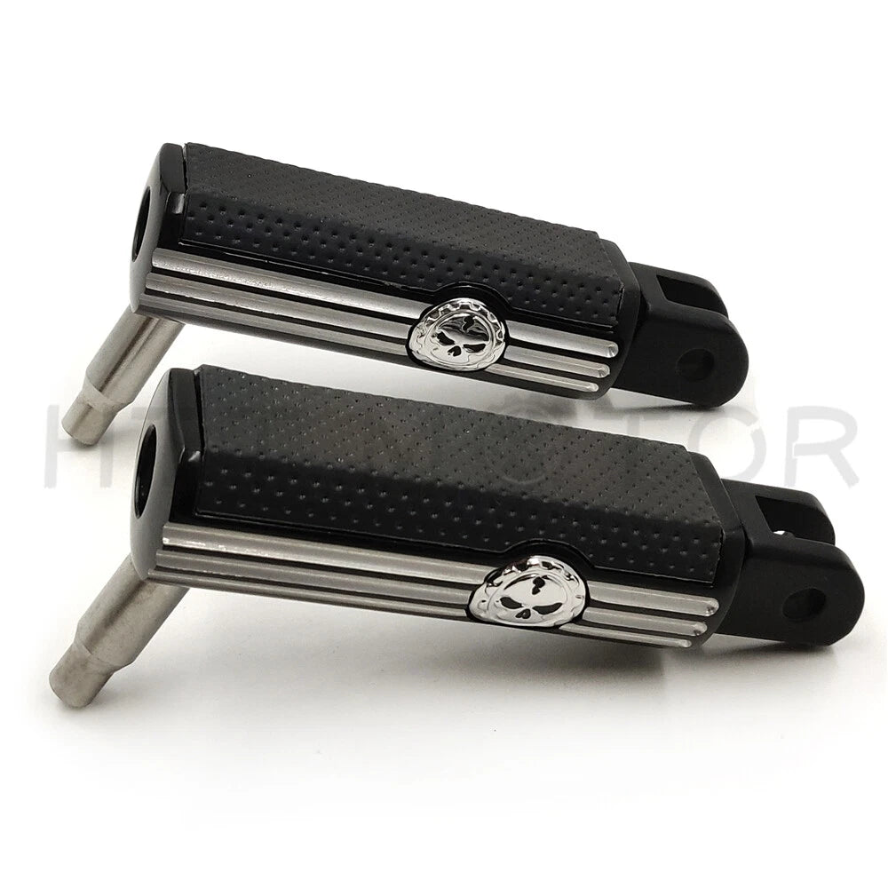 Skull Footrest Footpegs for Harley FXBB FXBR FXBRS FXLR (2018–2023)