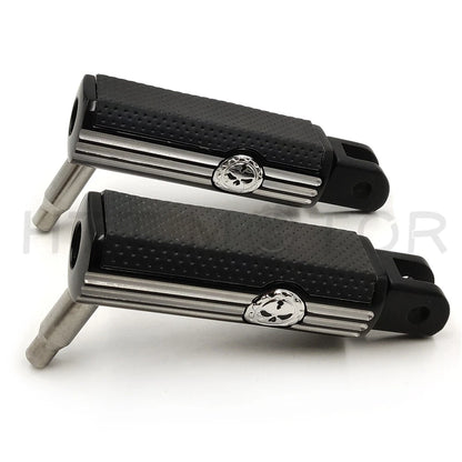 Skull Footrest Footpegs for Harley FXBB FXBR FXBRS FXLR (2018–2023)