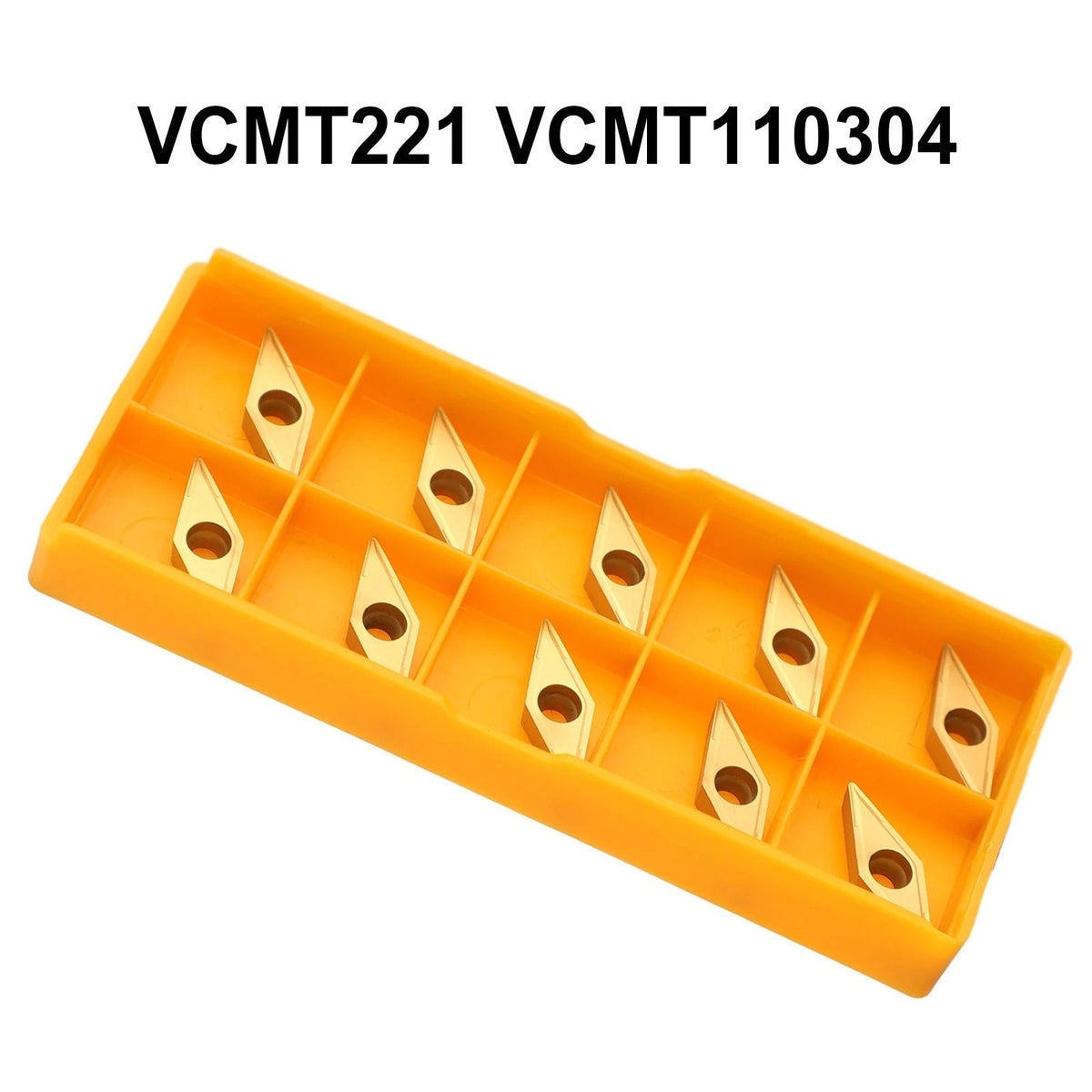 10pcs Inserts for Steel and Stainless VCMT110304 VCMT221