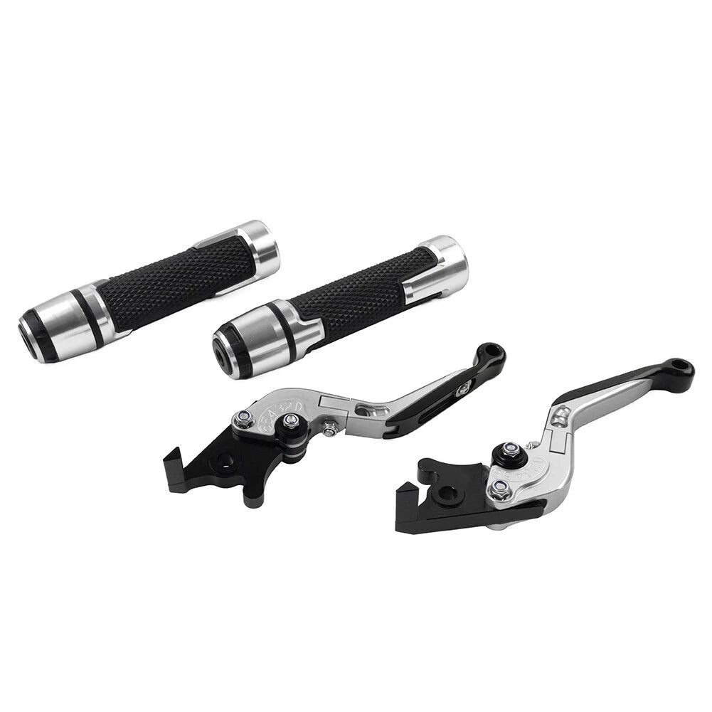 Silver Extendable Brake Clutch Levers Set for Benelli BN302S (2015–2018)