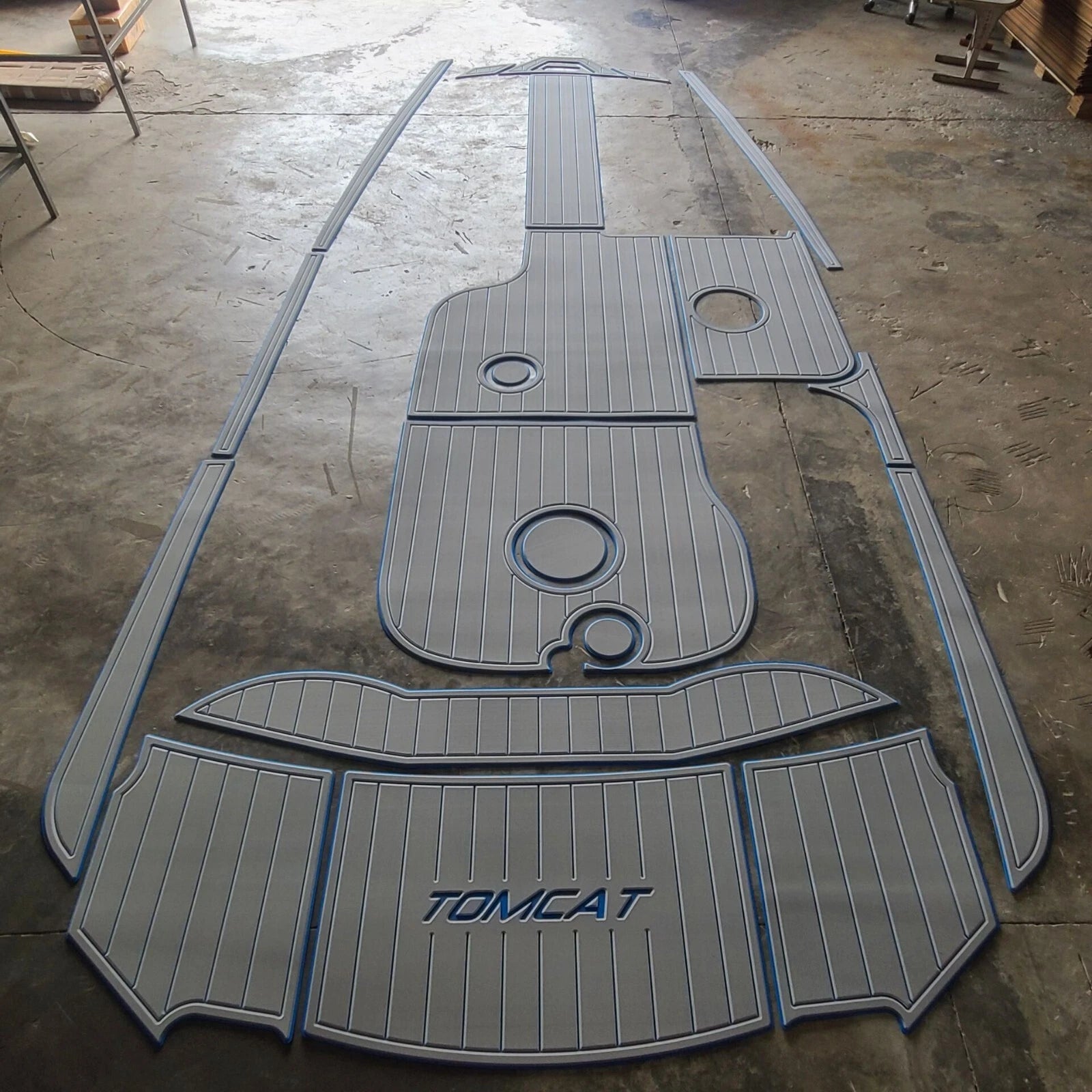 EVA Teak Flooring Mat for MB Sports F24 Tomcat (2016–2017)