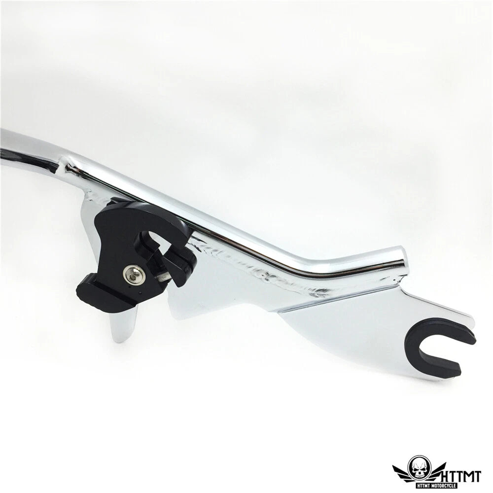 Chrome Backrest Sissy Bar Pad Docking for Harley Touring Road King (1997–2008)