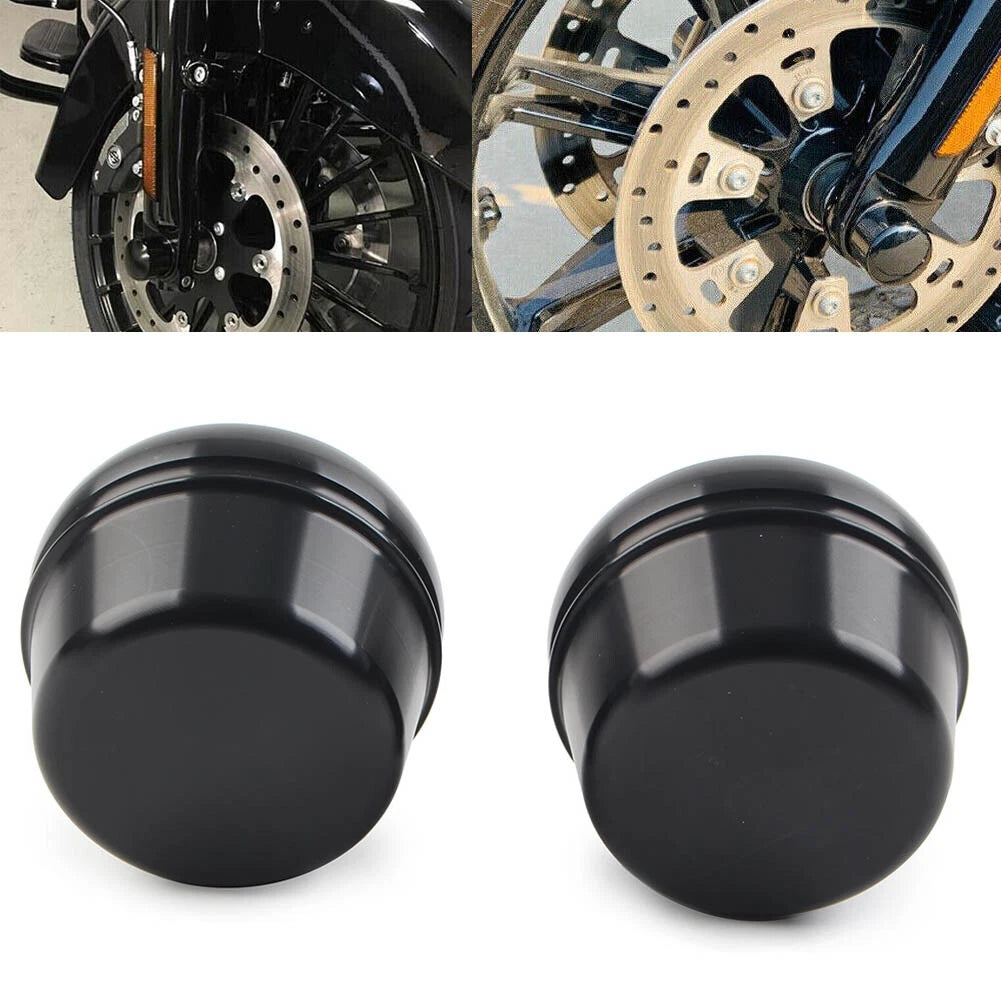 Front Axle Cap Nut Covers for Harley Electra Glide Ultra Classic (2000–2023)