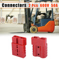 Battery Quick Connect Disconnect Plug 2pcs for Trailer Forklift (600V 50A)
