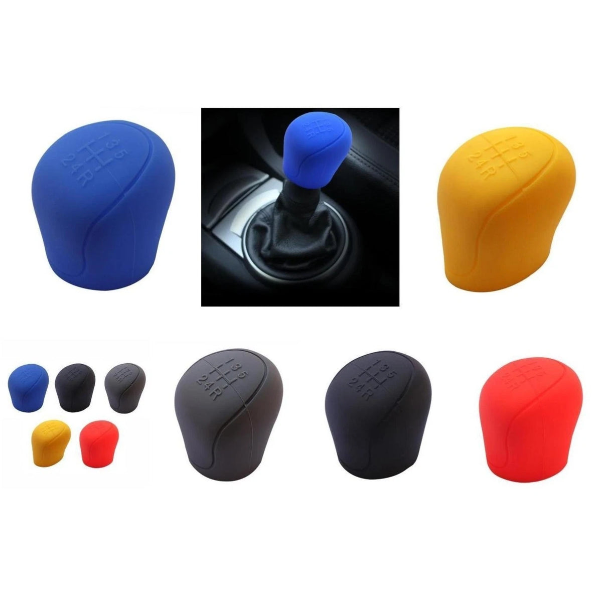 Silicone Shift Knob Cover for Gear Shift Protection (Temperature Range -76°F to 464°F)