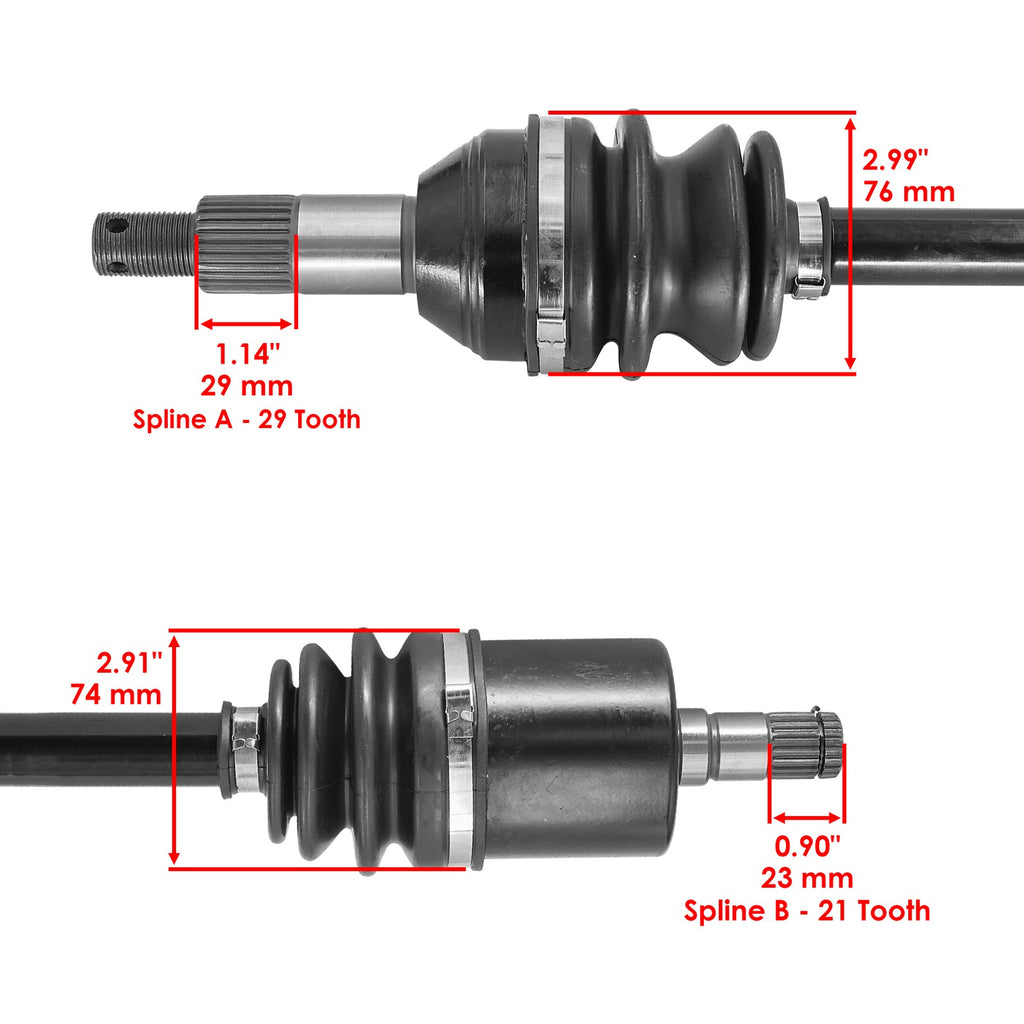 Front Left and Right CV Joint Axles Replacement for Can-Am Defender HD7 (2022–2025)