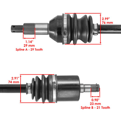 Front Left and Right CV Joint Axles Replacement for Can-Am Defender HD7 (2022–2025)