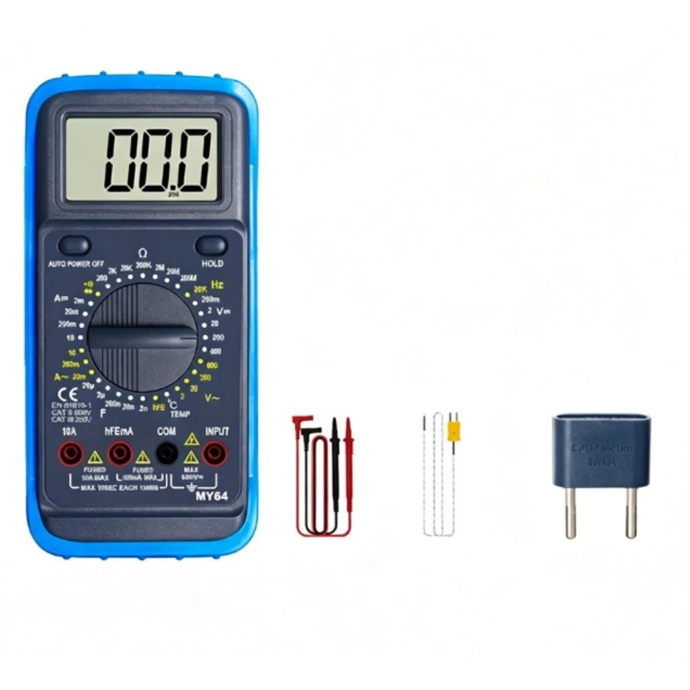 Digital Multimeter for Workshop Use (Manual Range, Lightweight)
