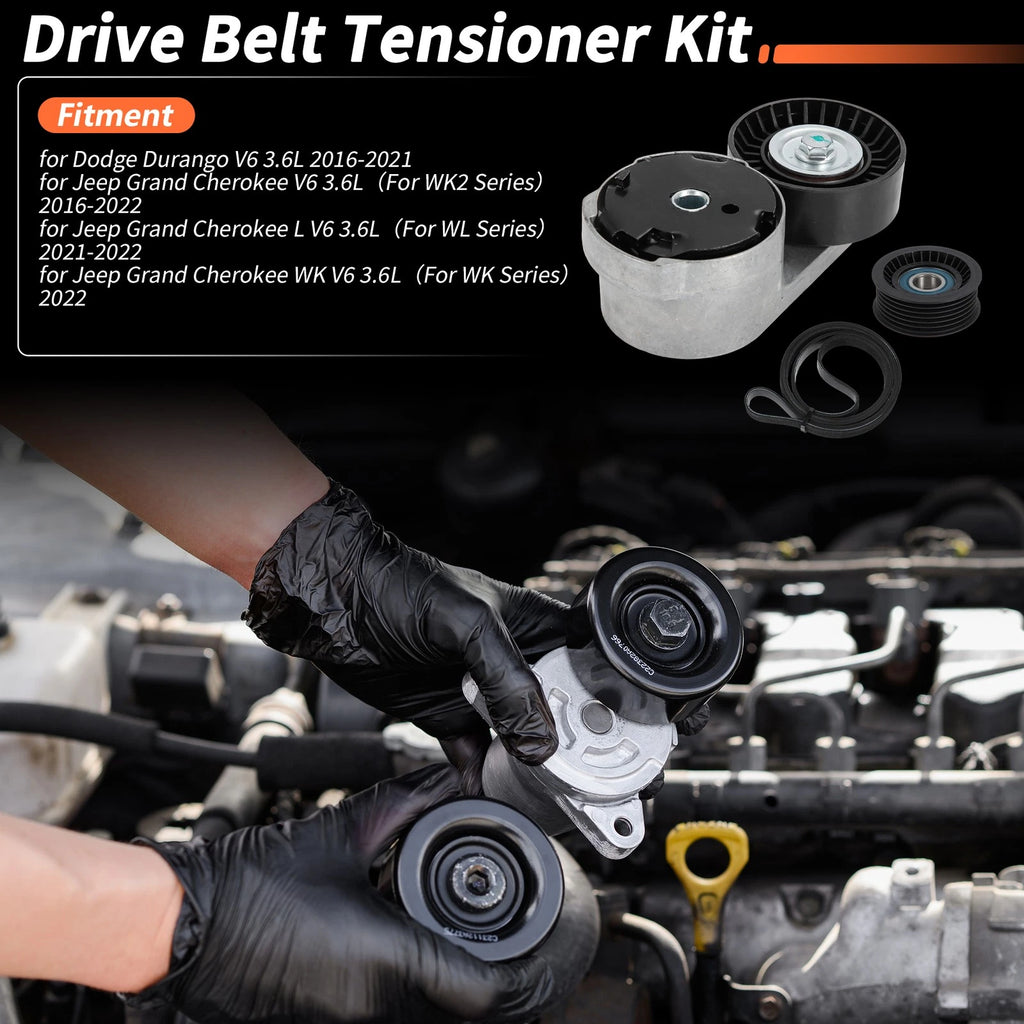 Drive Belt Tensioner Kit for Dodge Durango V6 3.6L (2016–2021)