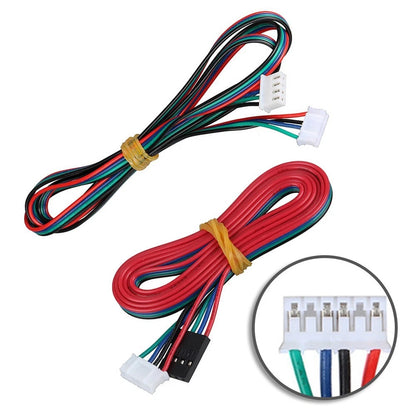 Set of 4 Stepper Motor Extension Cables 2m 4pin to 6pin for 3D Printer