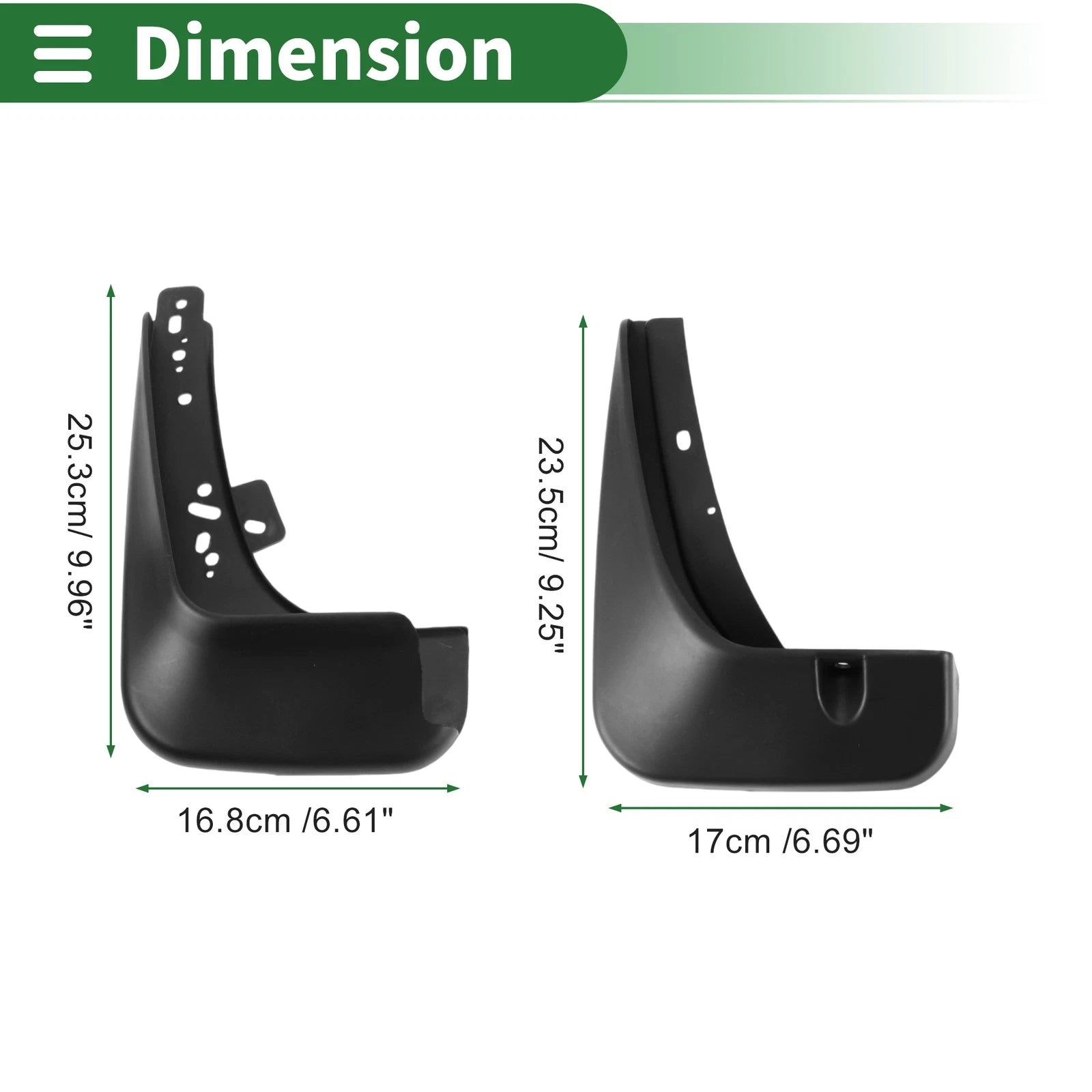 Mud Flaps Splash Guards with Mount Accessories for Chevrolet Aveo (2011–2013)