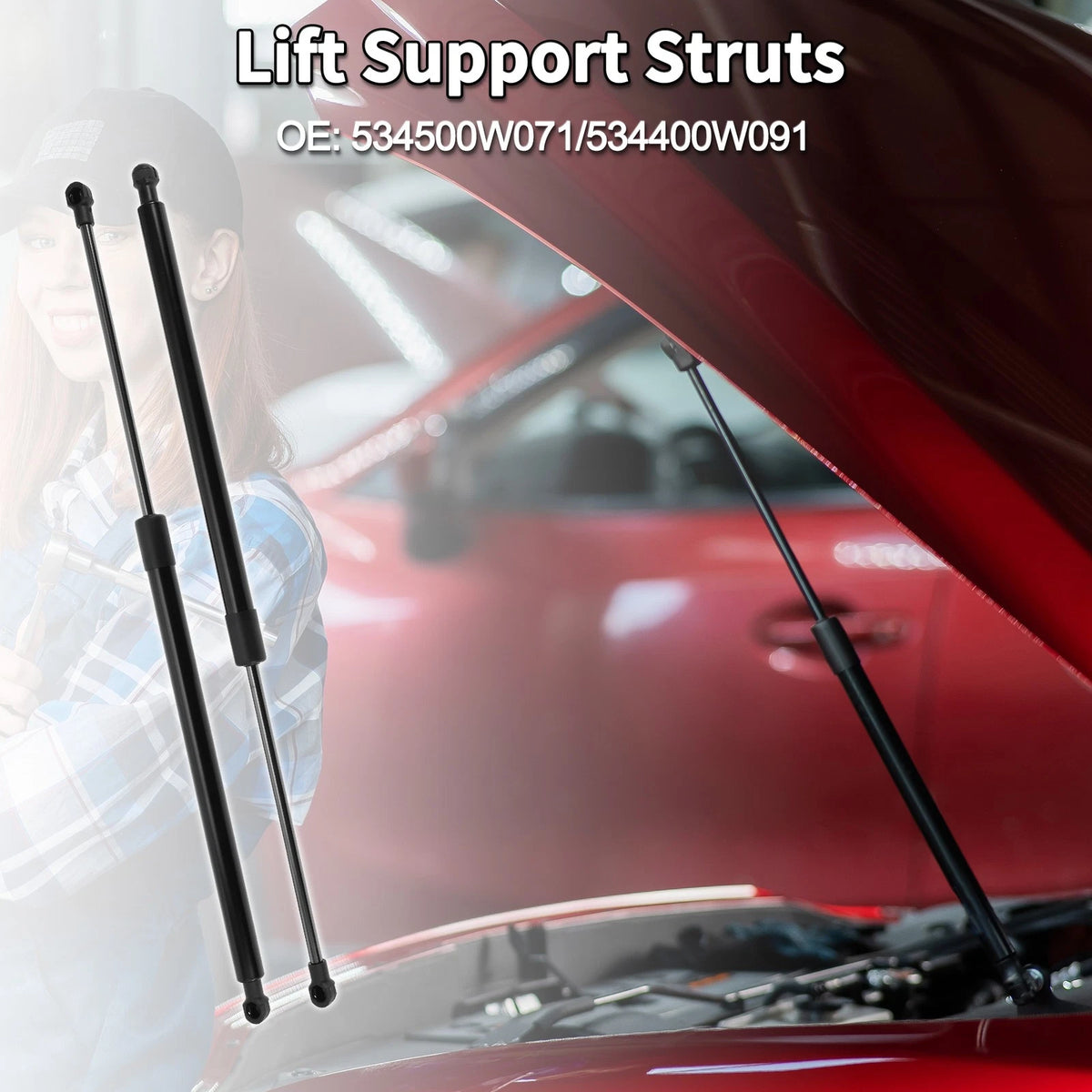 Front Hood Lift Supports Struts Replacement for Lexus GS300 GS350 (2005–2011)
