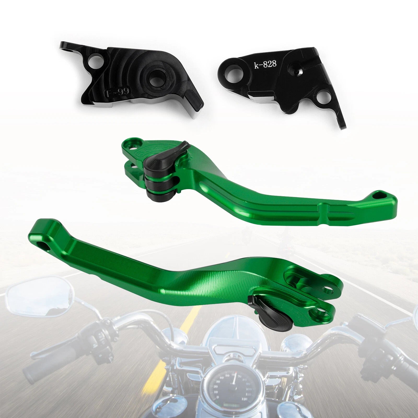 CNC Short Clutch Brake Lever for Kawasaki ZX10R/RR/KRT (2016–2017) T9