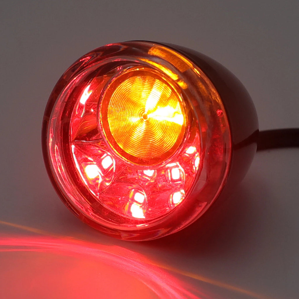 Rear LED Run Brake Turn Signal Indicator for Harley FXD FXDB FXDC (2002–2017)