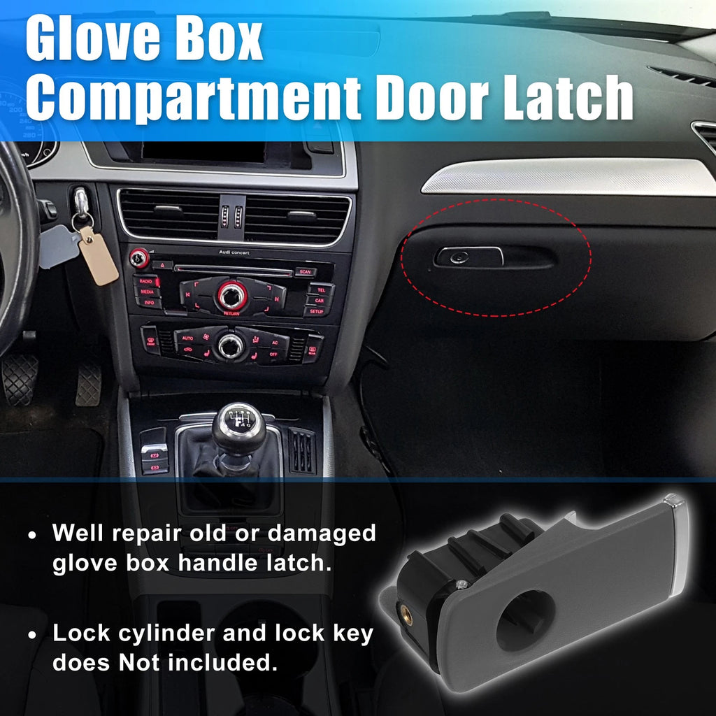 Glove Box Latch Handle with Hole for Audi A4 B6 B7 (2002–2007)