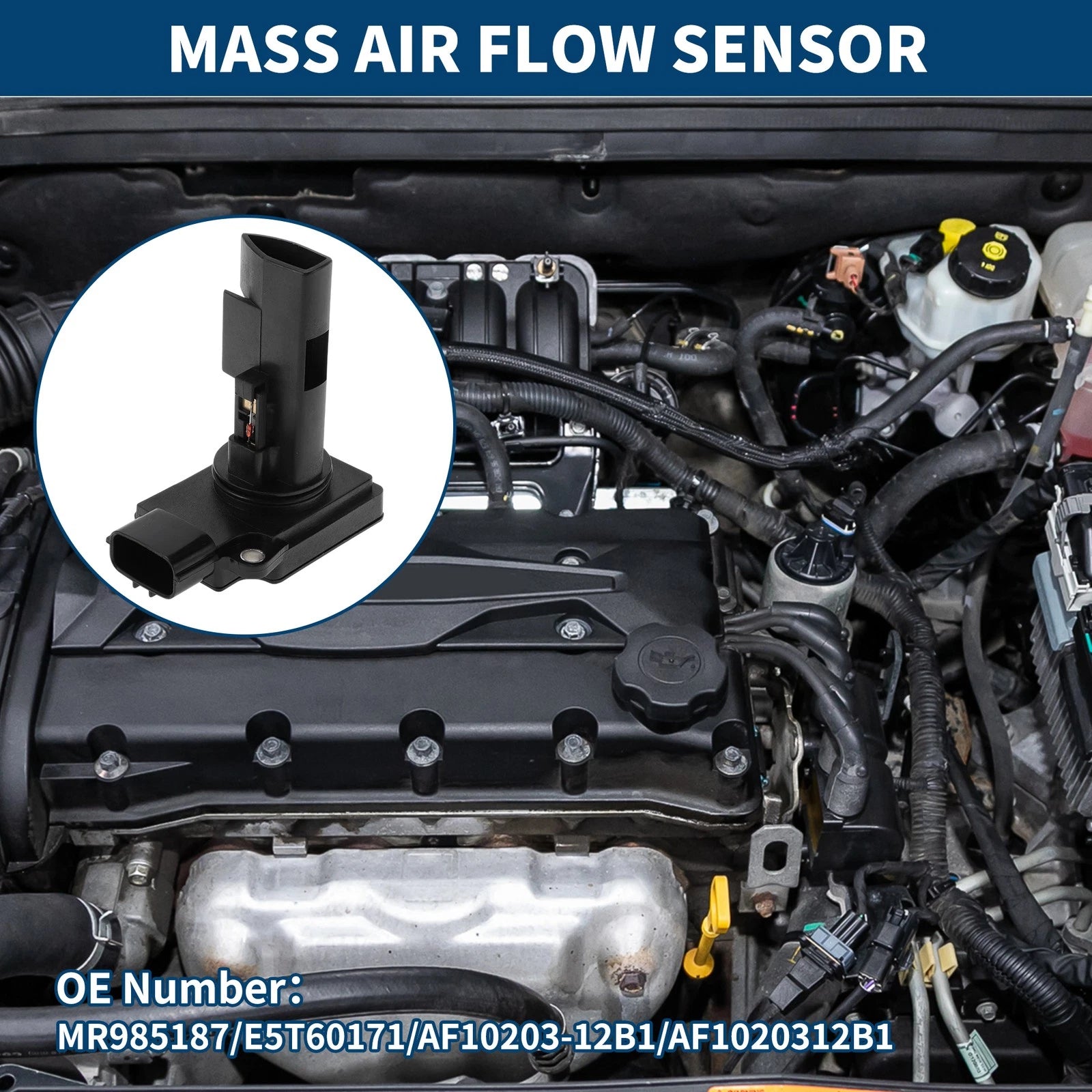 Mass Air Flow Sensor Meter MR985187 for Mitsubishi Endeavor (2004–2011)