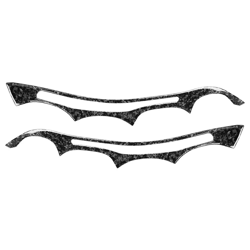2X Front Headlight Eyebrow Eyelid Cover Trim for BMW 5 Series E60 (2004–2010)