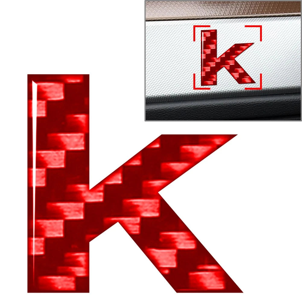 Lowercase Alphabet Letter Decals Stickers for - Red