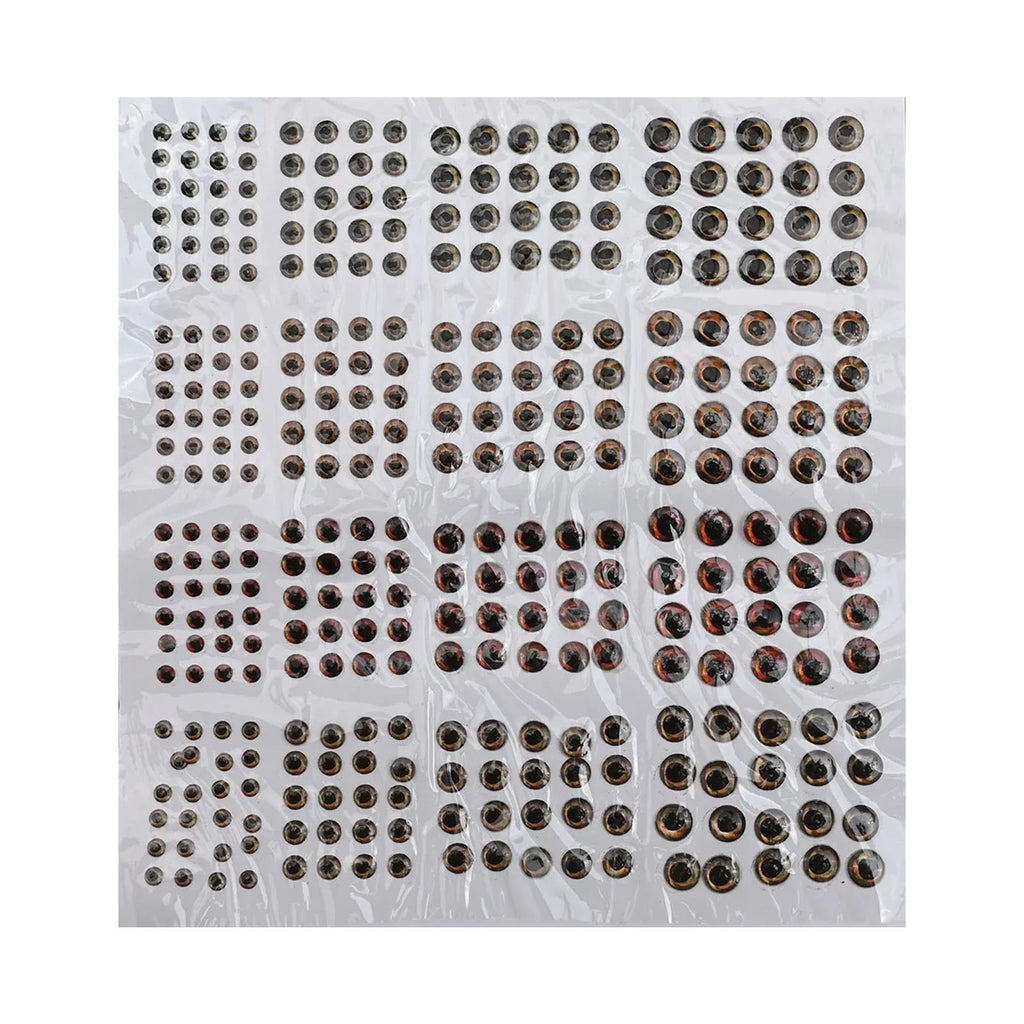 Set of Realistic Fish Eyes for Fly Tying (336 Pieces)