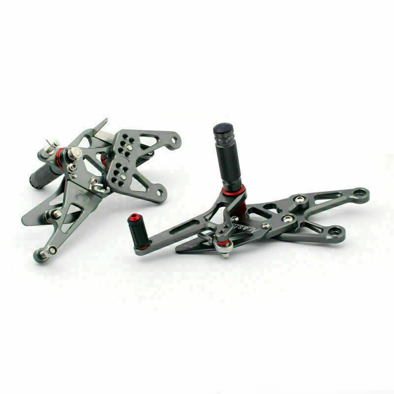 Rearset foot pegs for Yamaha R1 (2007–2008) Gray T9