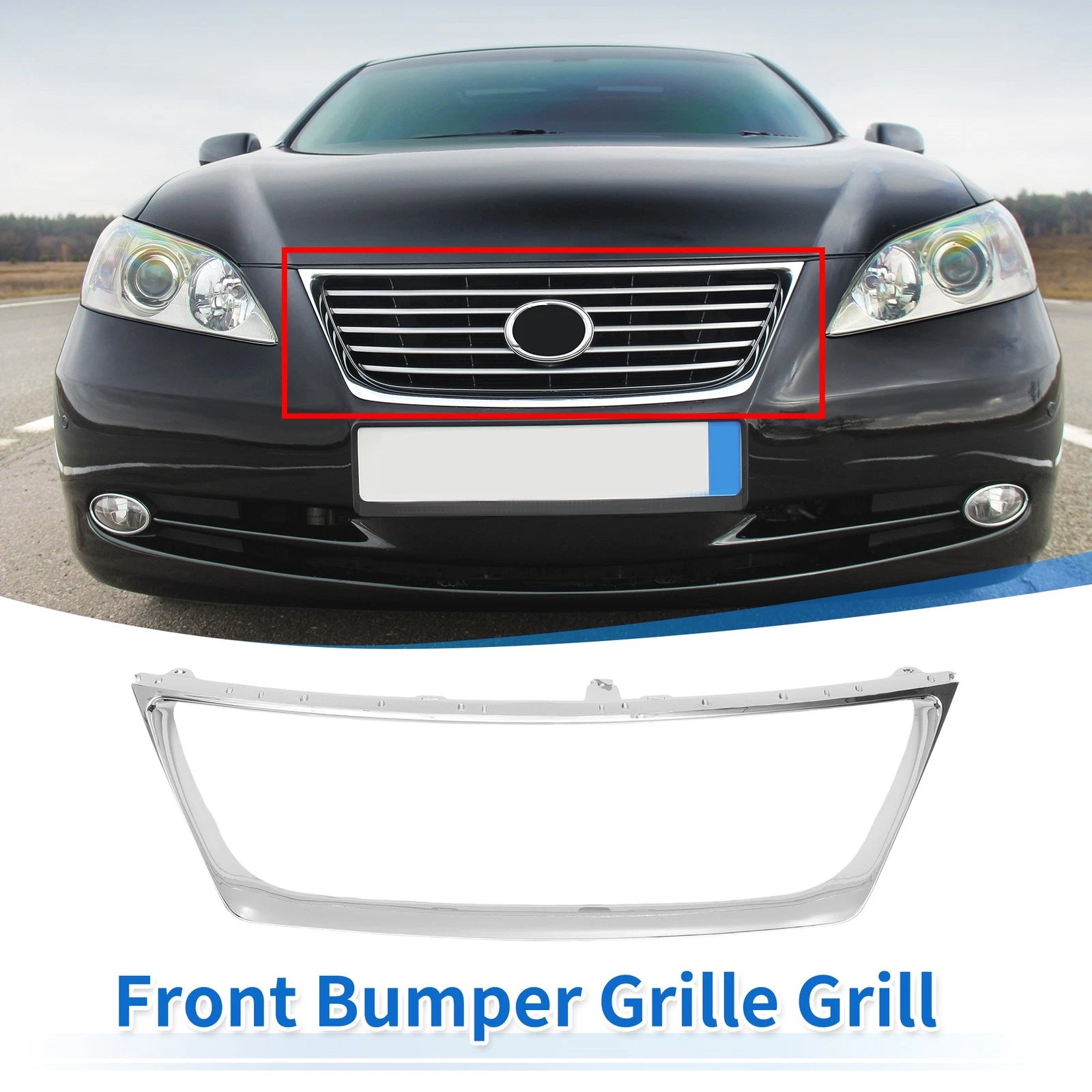 Front Hood Bumper Grille Trim for Lexus ES 350 (2007–2009)