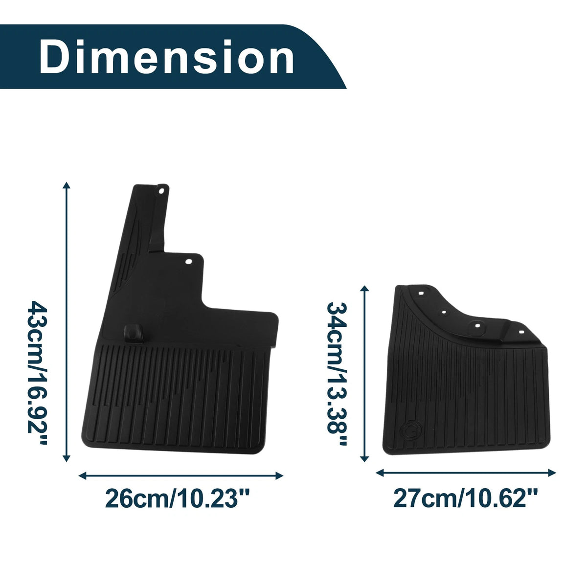 Set of 4 Mud Flaps Splash Guards for Mercedes-Benz G Class (2019–2023)