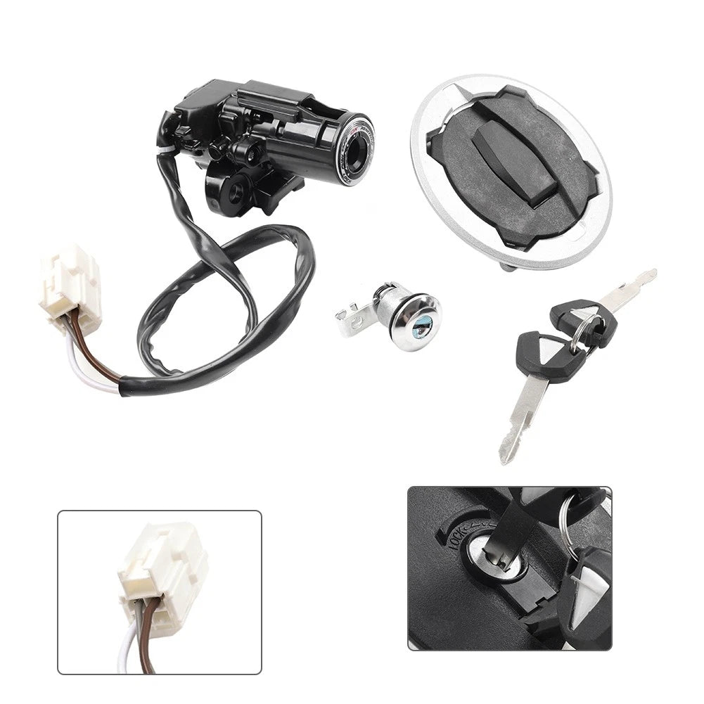 Ignition Switch Lock Key Set for Kawasaki Ninja 400 Z400 (2018–2023)