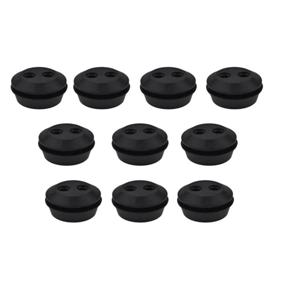 10pcs 21.5mm 2 Hole Rubber Grommet for Trimmer Fuel Tank (Fits )