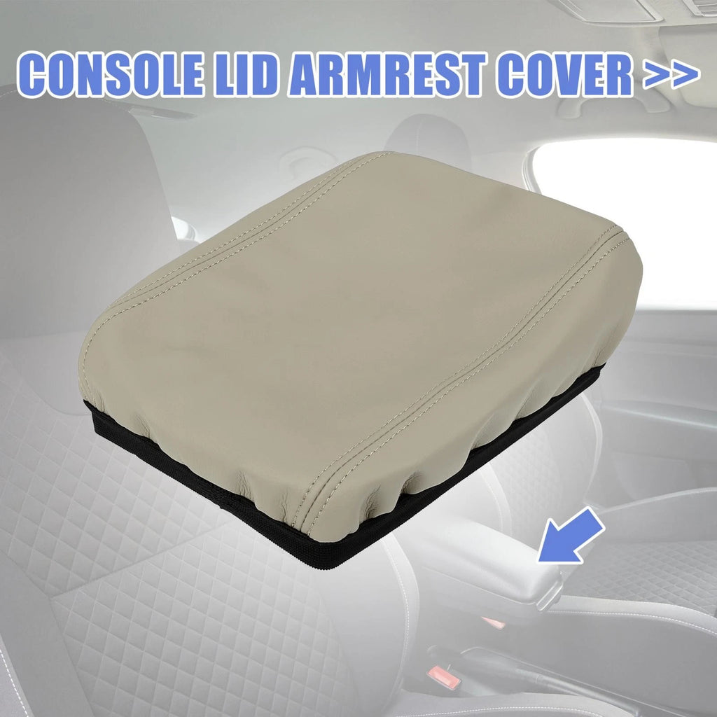 Car Center Console Lid Armrest Cover Protector for Honda CRV (2017–2021) Beige