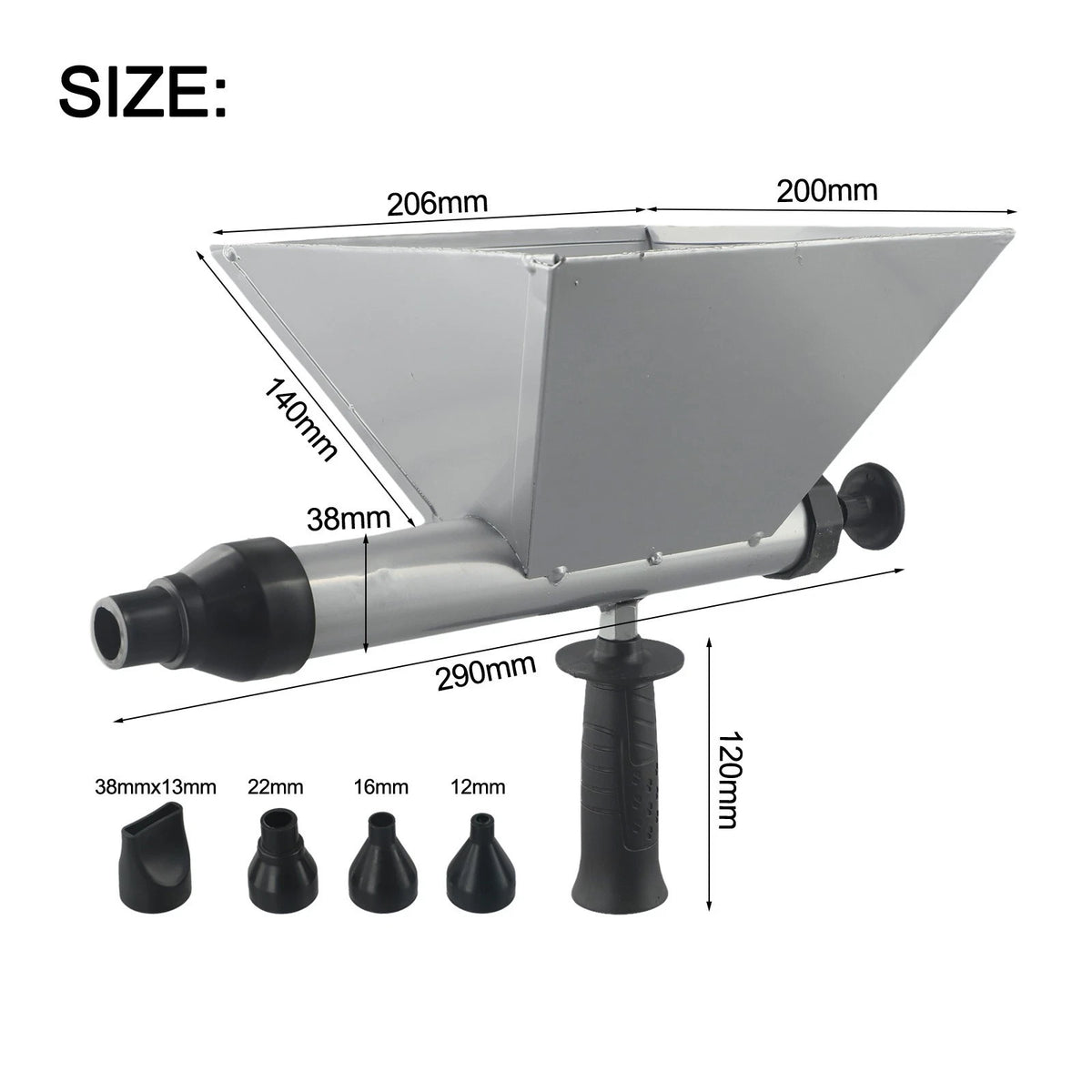 Electric Mortar Sprayer with 8 Replaceable Tips for Effortless Grouting