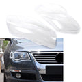 2X Headlight Lens Cover for VW Passat B6 (2006–2011) Clear