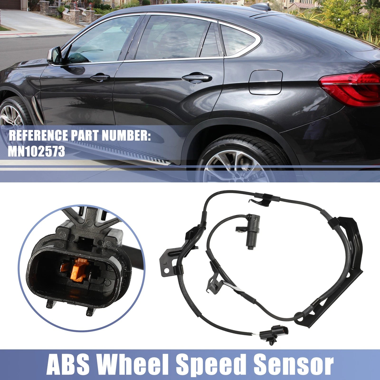 Front Left ABS Wheel Speed Sensor Replacement for Mitsubishi L200 Montero (2000–2005)