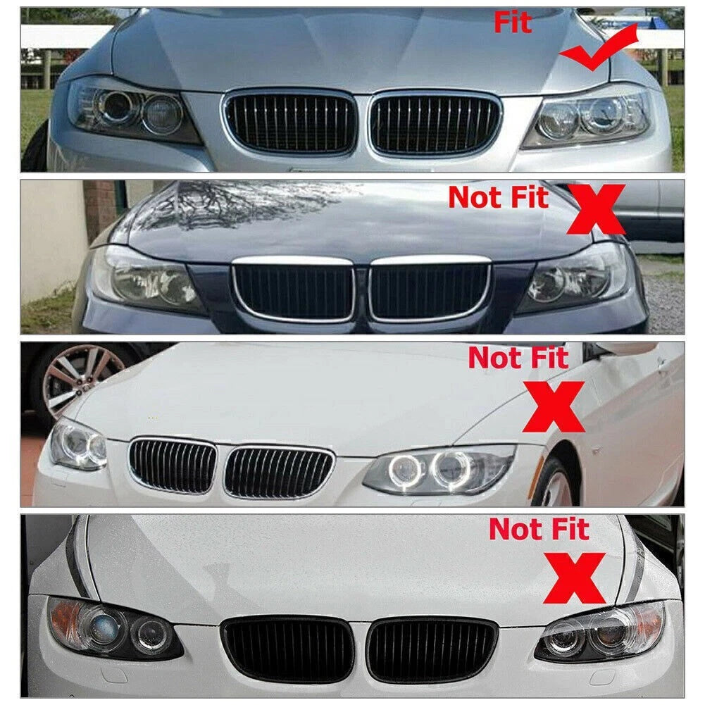 Front Grille Mesh Trim for BMW E90 E91 335D 335I (2007–2013) 51137201967 51137201970